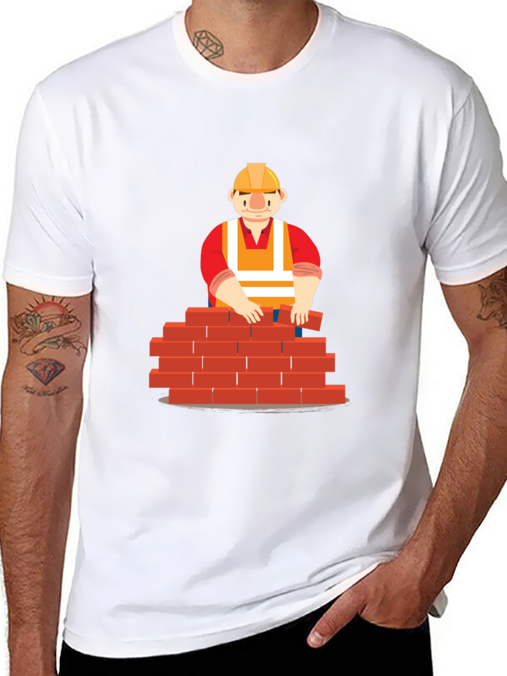 Bricklayer Graphic T-Shirt - Construction Worker Tee