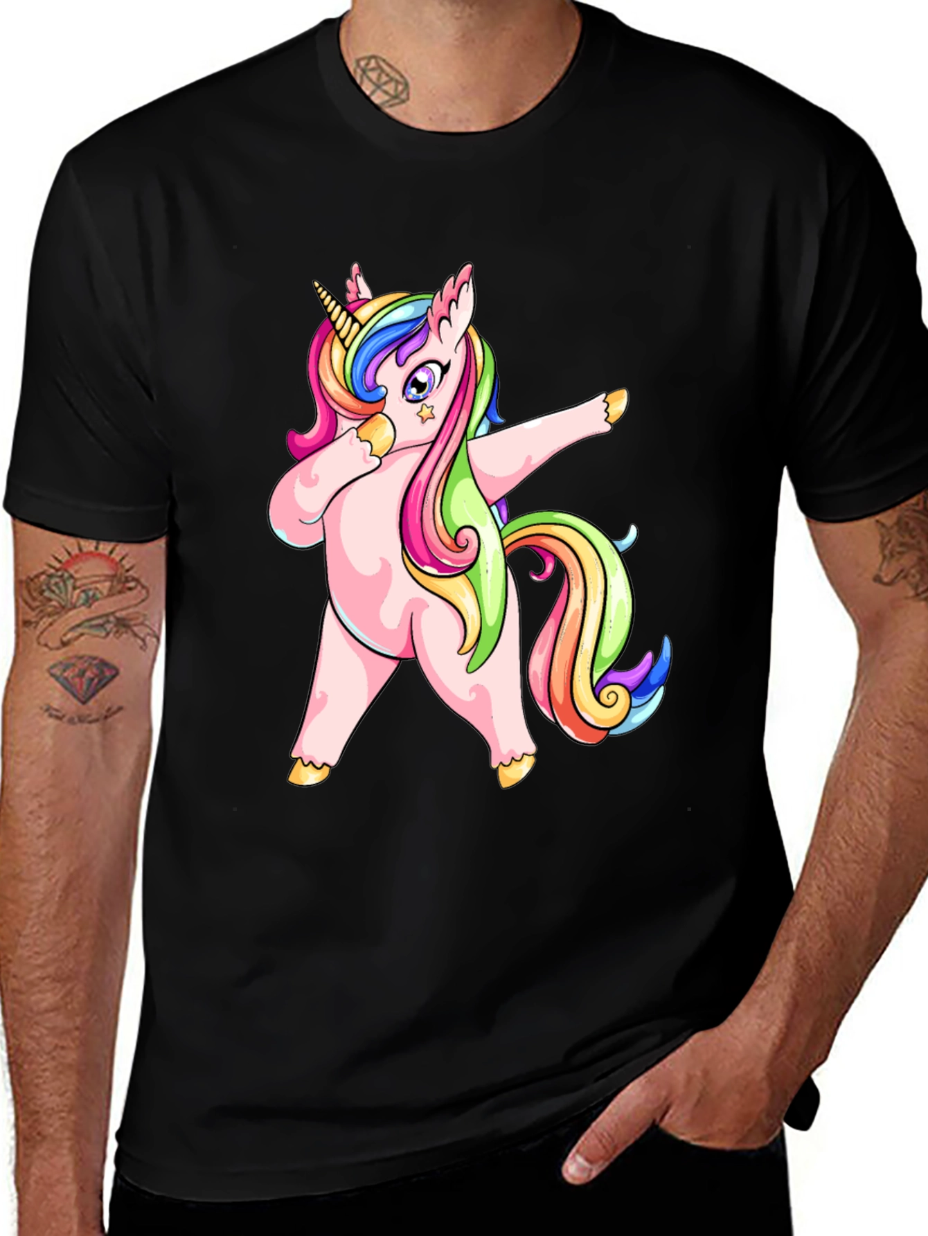 Dabbing Unicorn Graphic Tee - Fun & Unique!