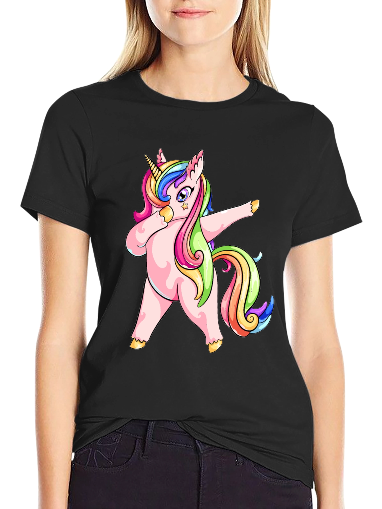 Dabbing Unicorn Graphic Tee - Fun & Unique!