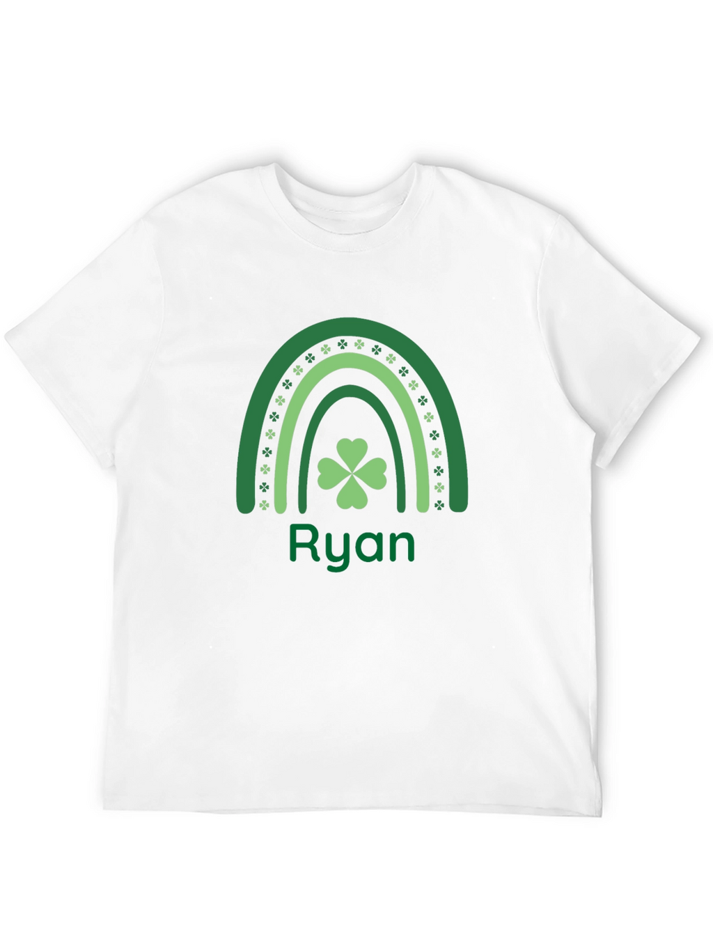 St. Patricks Day Ryan T-Shirt Clover Rainbow