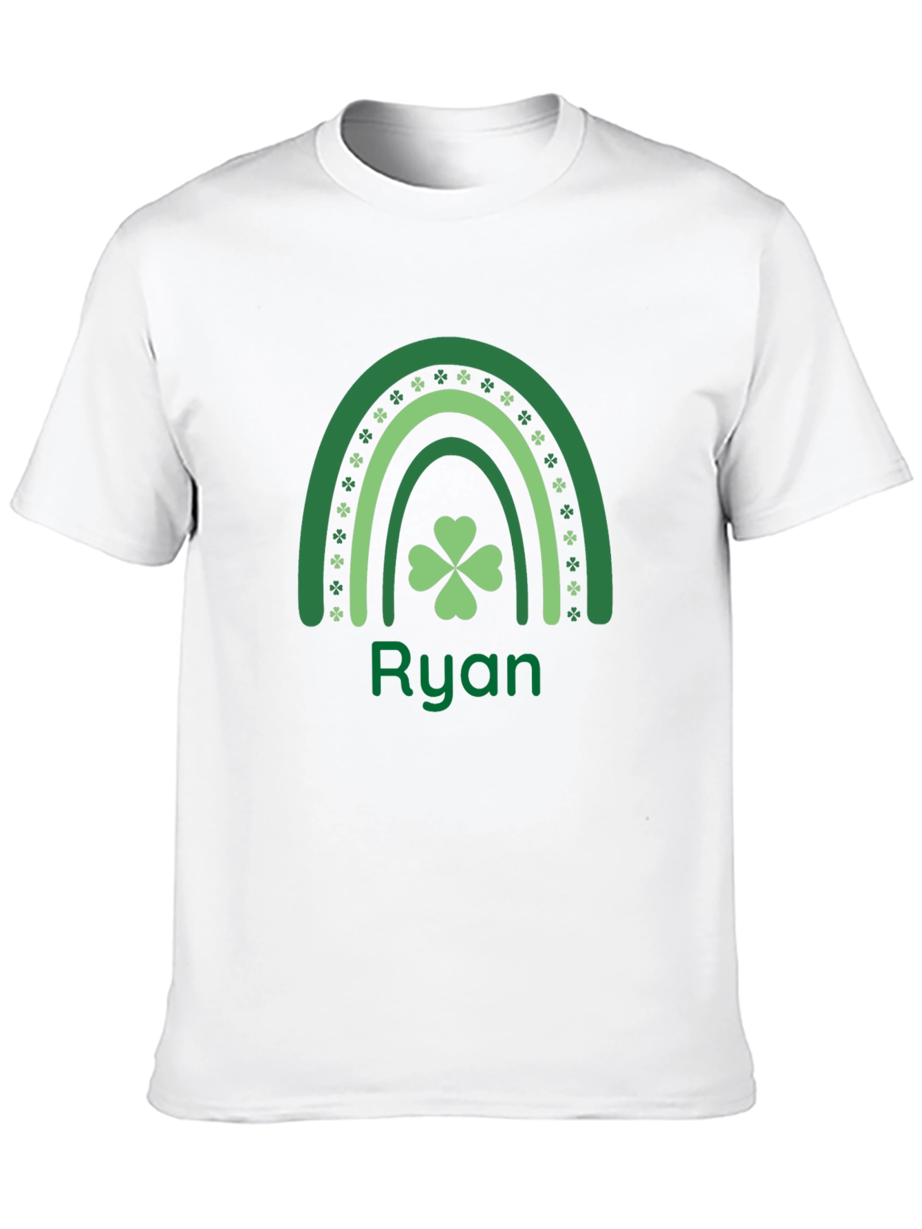 St. Patricks Day Ryan T-Shirt Clover Rainbow