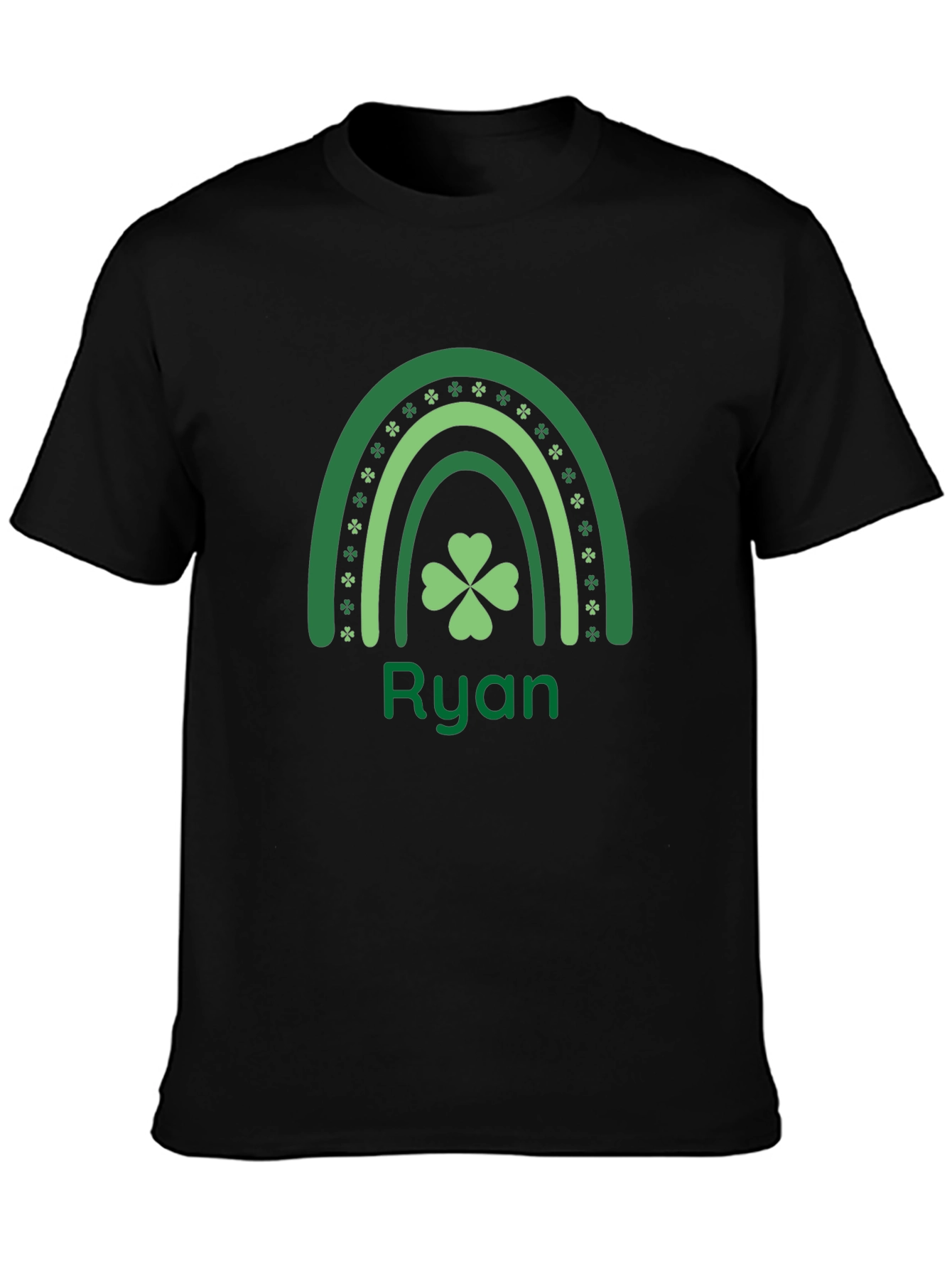 St. Patricks Day Ryan T-Shirt Clover Rainbow