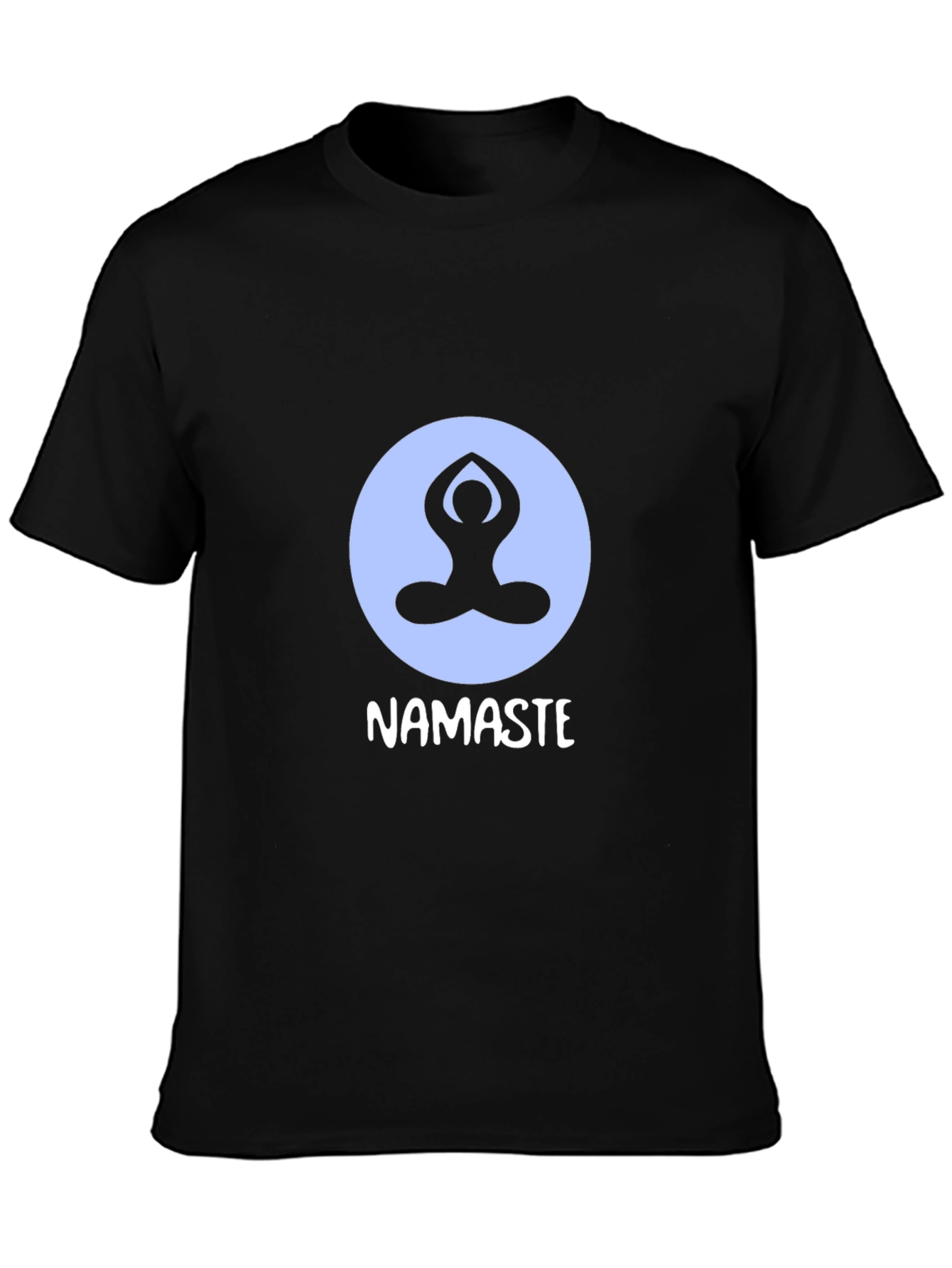 Namaste Yoga Graphic T-Shirt - Black