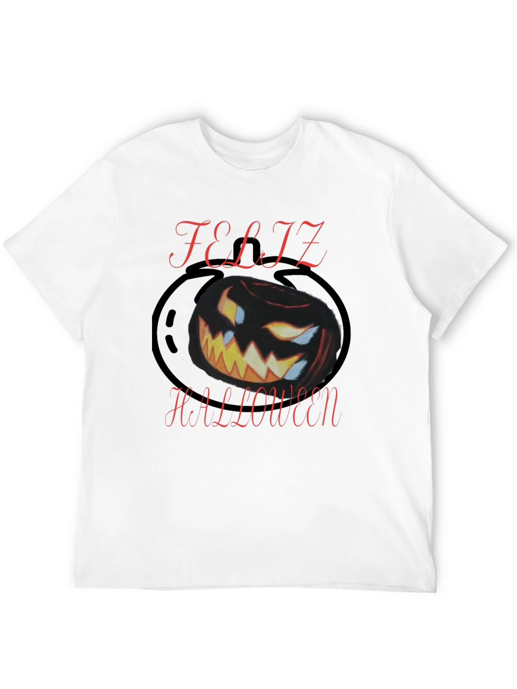 Feliz Halloween Black Graphic Tee
