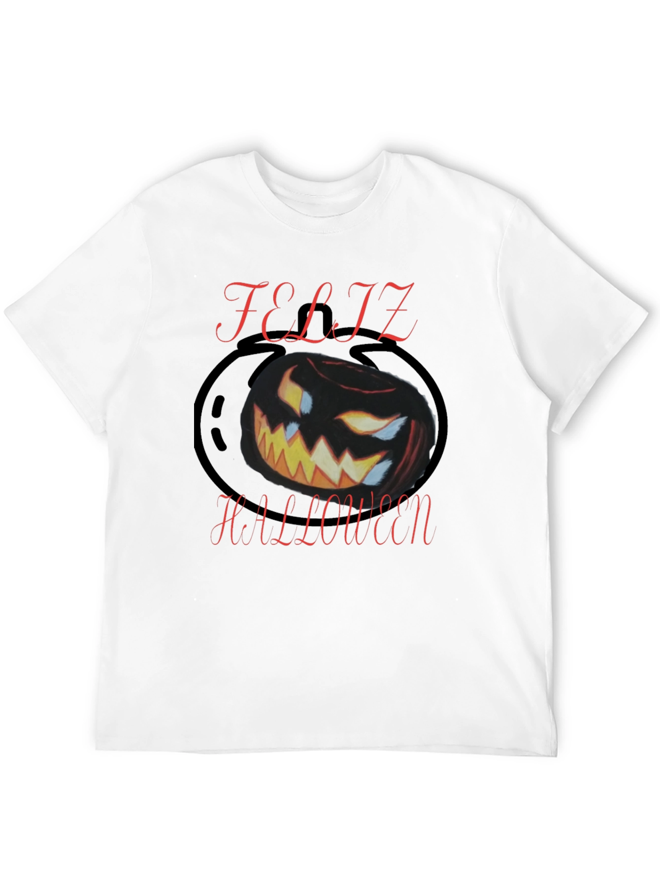 Feliz Halloween Black Graphic Tee