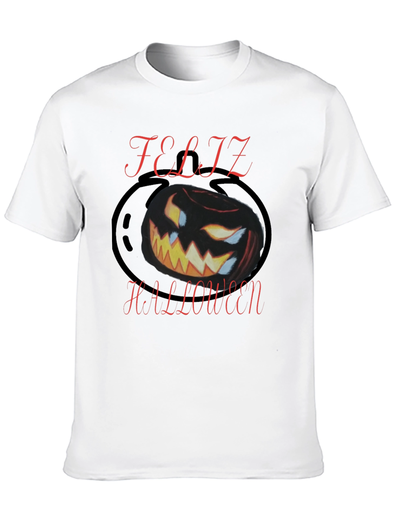 Feliz Halloween Black Graphic Tee