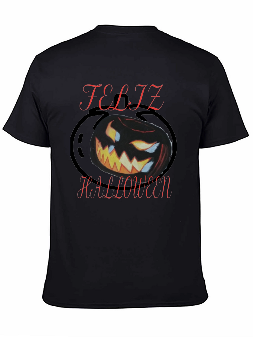 Feliz Halloween Black Graphic Tee