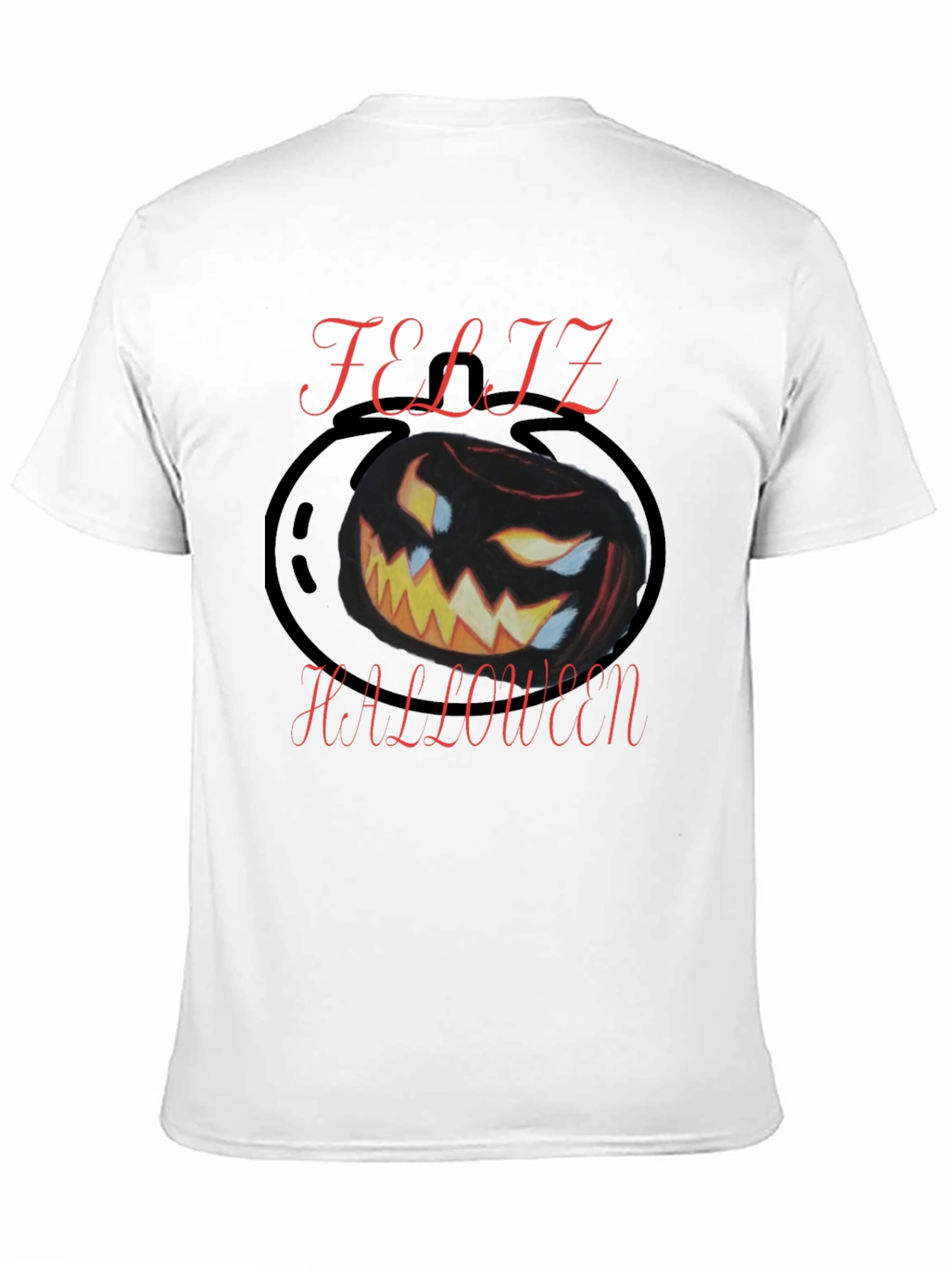 Feliz Halloween Black Graphic Tee