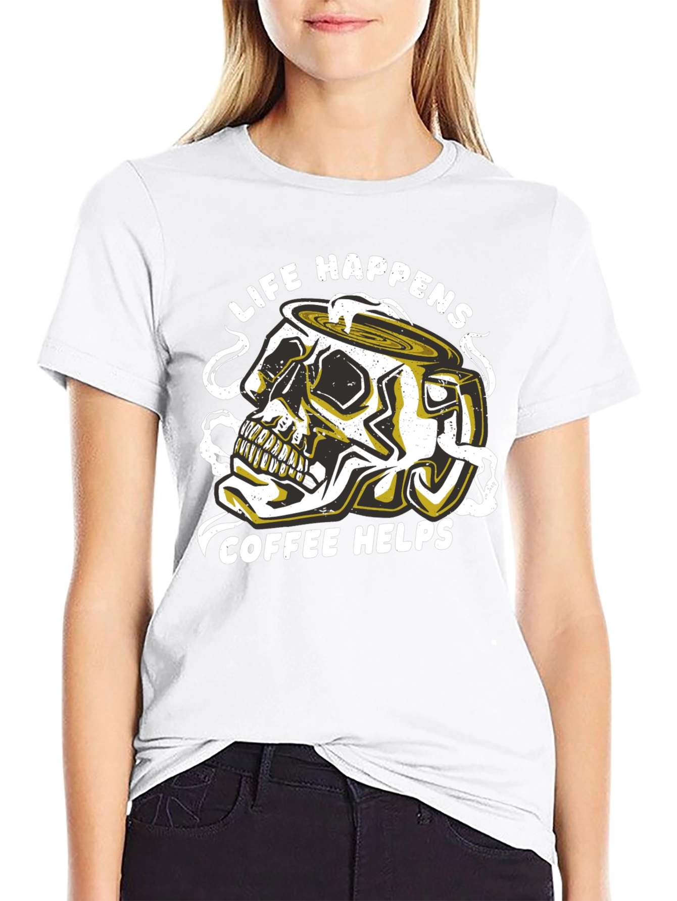 Life Happens Coffee Helps Graphic Tee