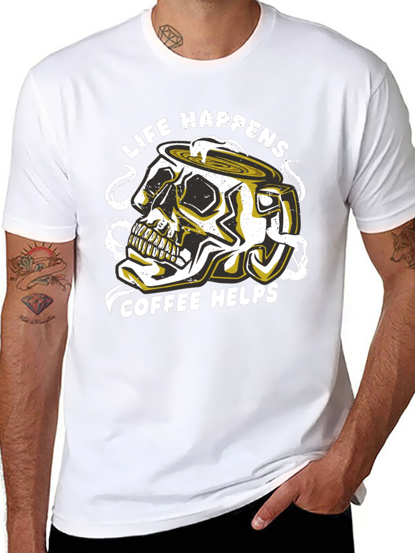 Life Happens Coffee Helps Graphic Tee