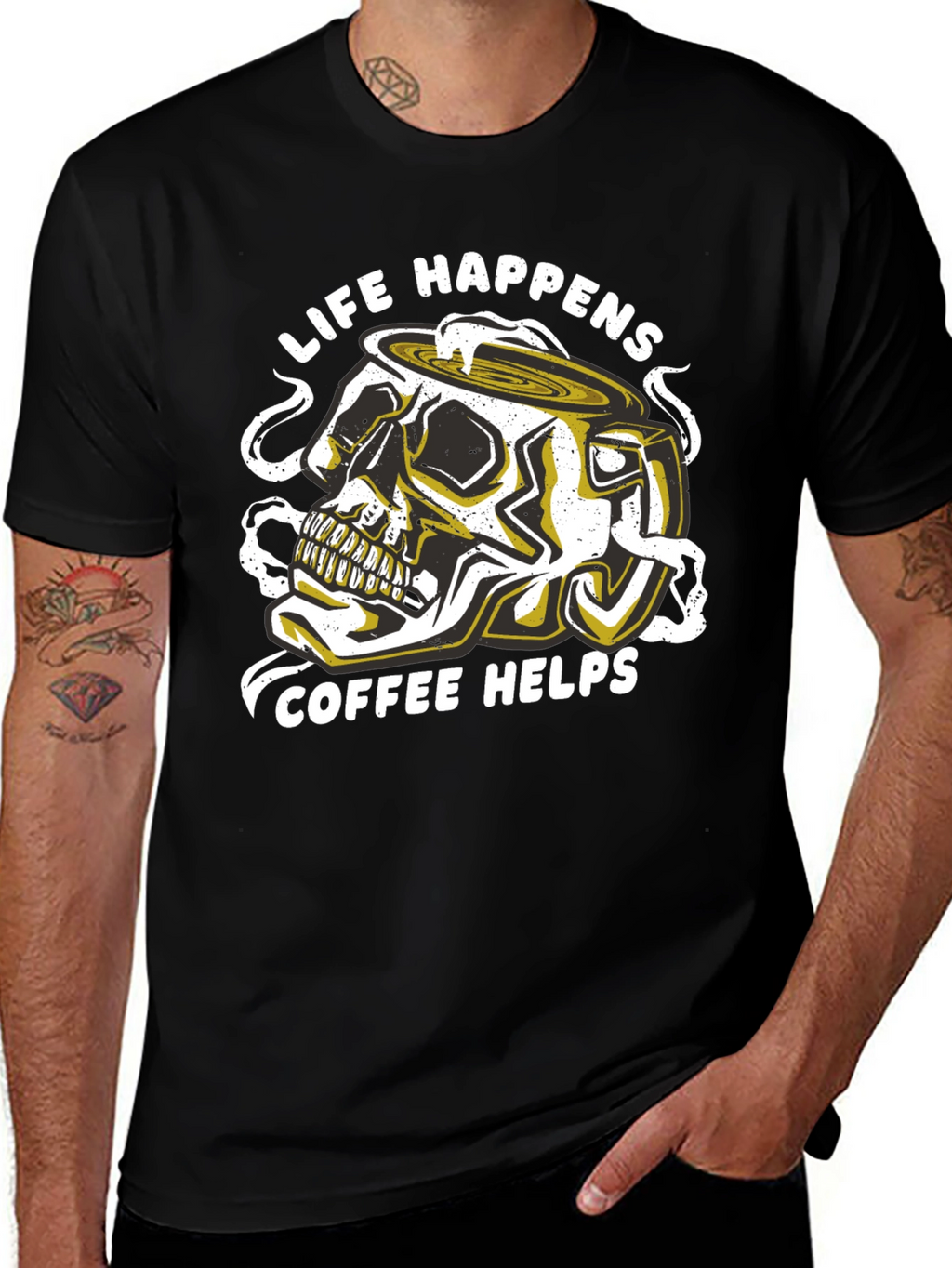Life Happens Coffee Helps Graphic Tee