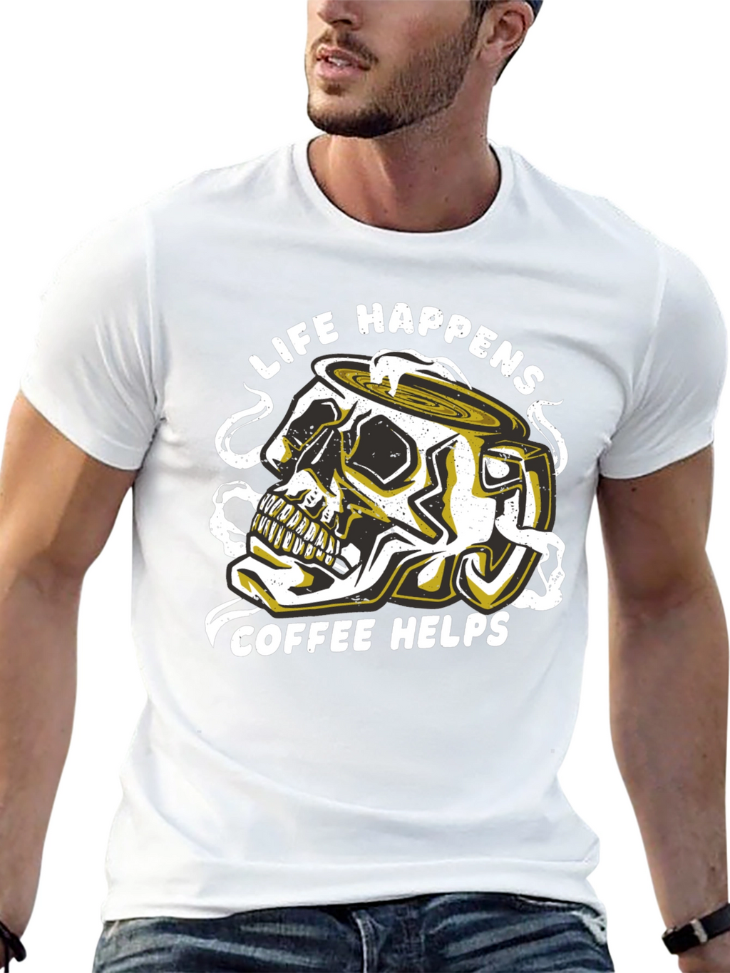 Life Happens Coffee Helps Graphic Tee