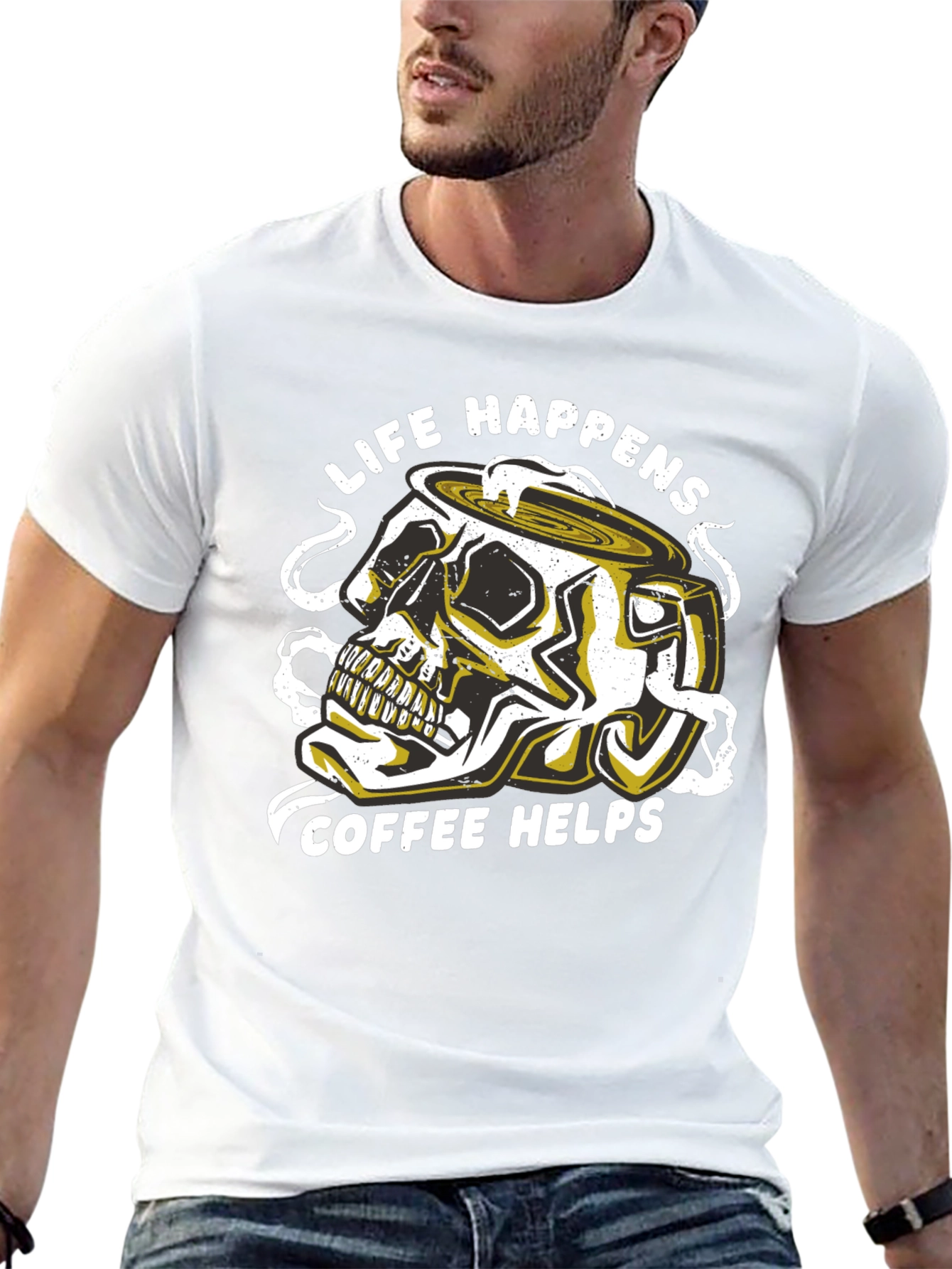 Life Happens Coffee Helps Graphic Tee