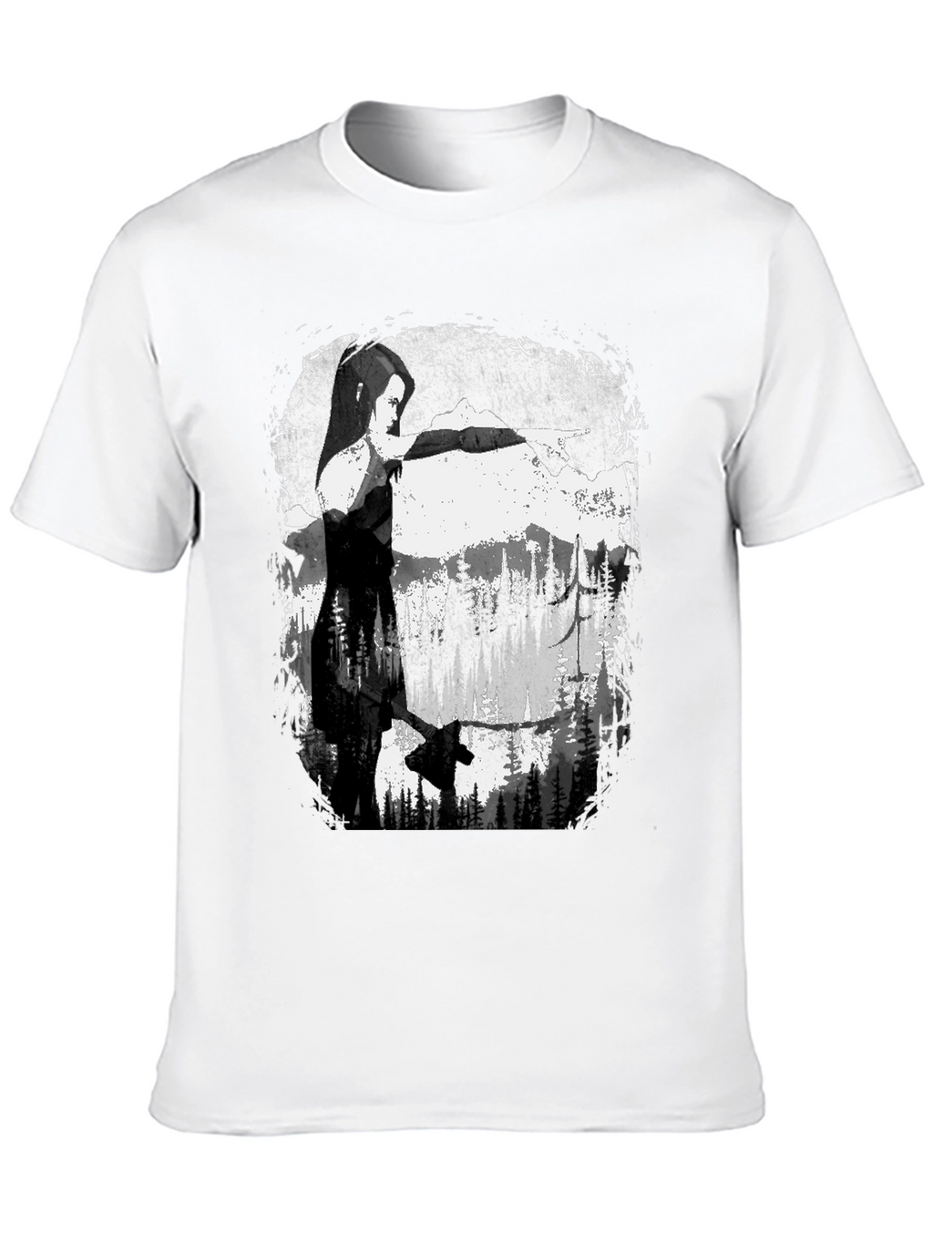 Axe-Wielding Woman Graphic T-Shirt