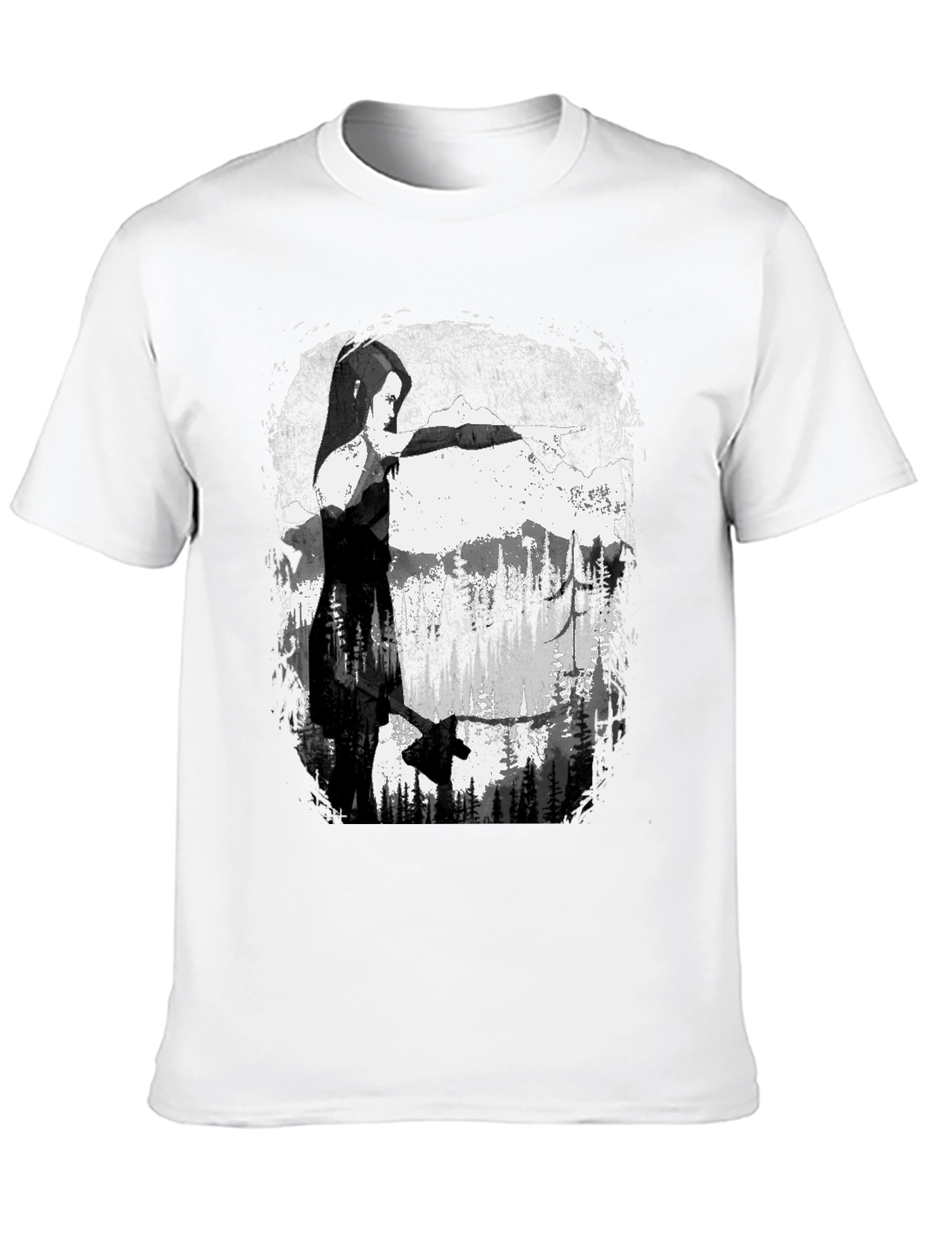 Axe-Wielding Woman Graphic T-Shirt