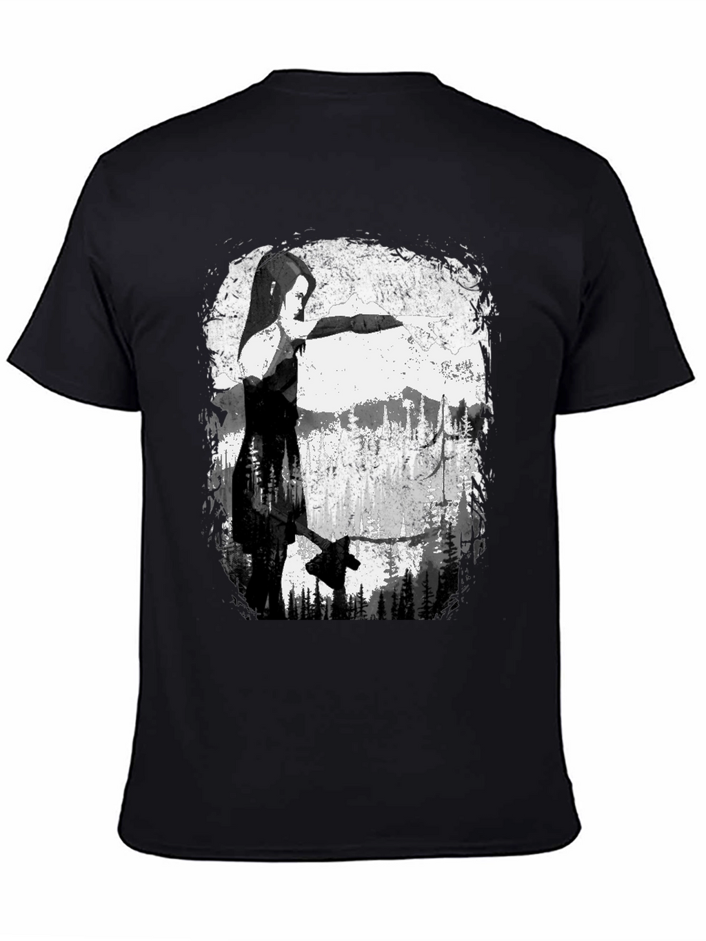Axe-Wielding Woman Graphic T-Shirt