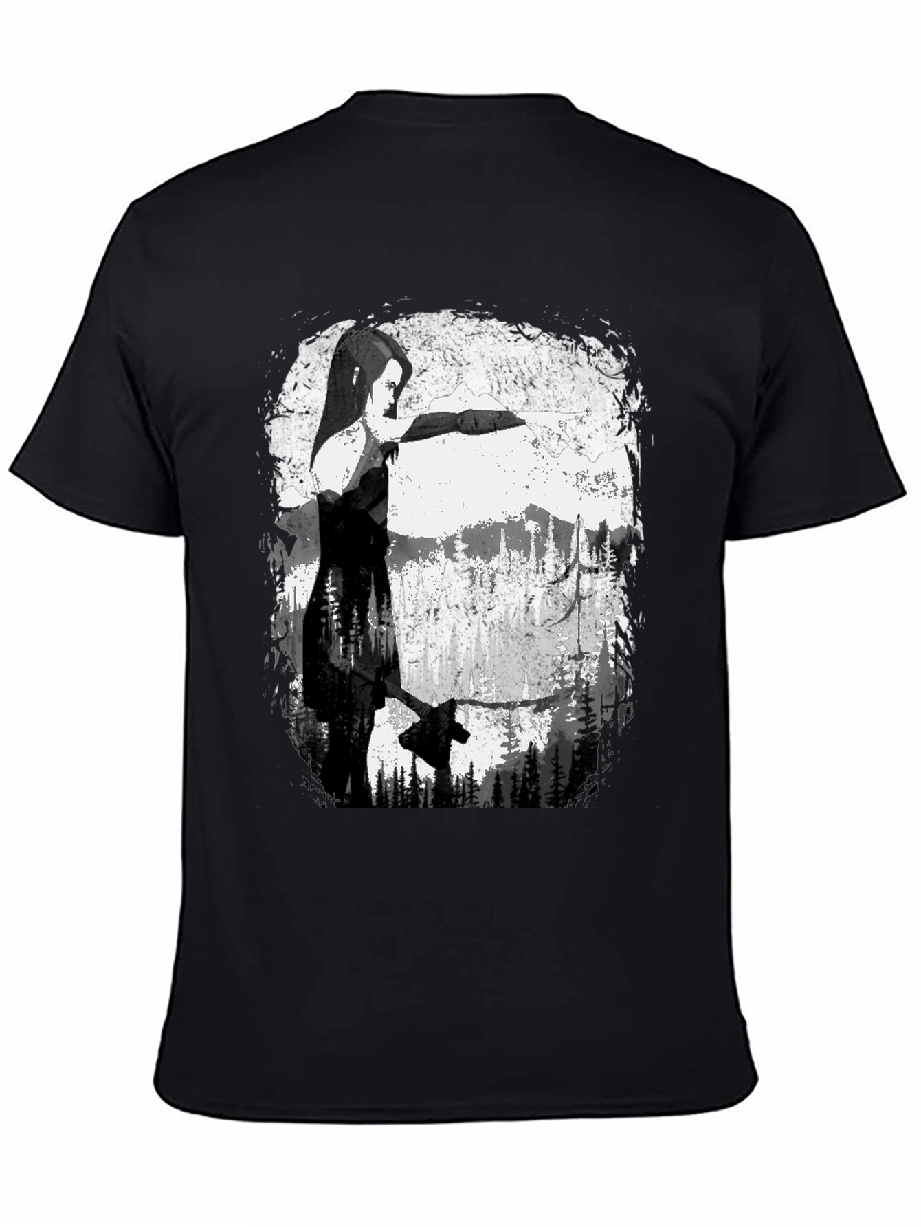 Axe-Wielding Woman Graphic T-Shirt