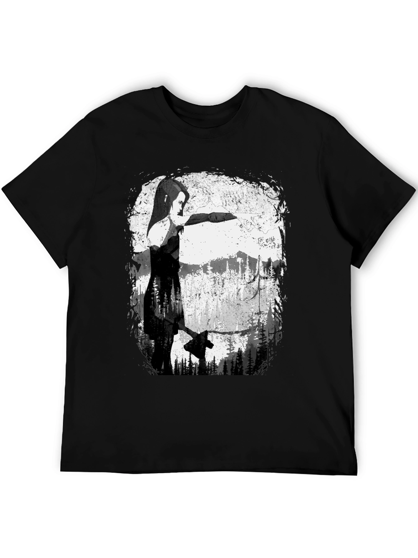 Axe-Wielding Woman Graphic T-Shirt