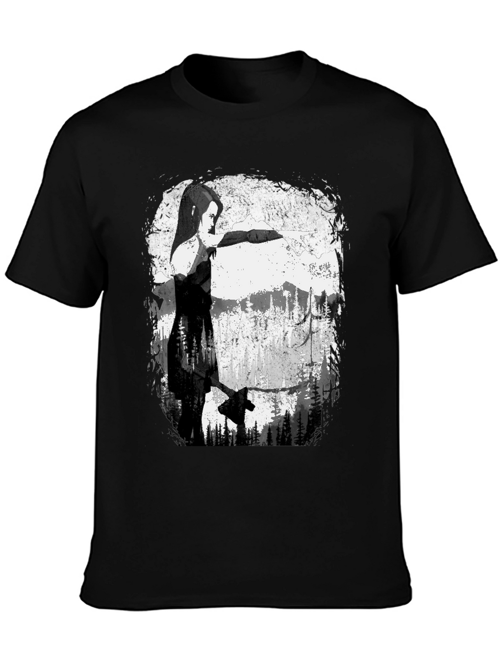 Axe-Wielding Woman Graphic T-Shirt