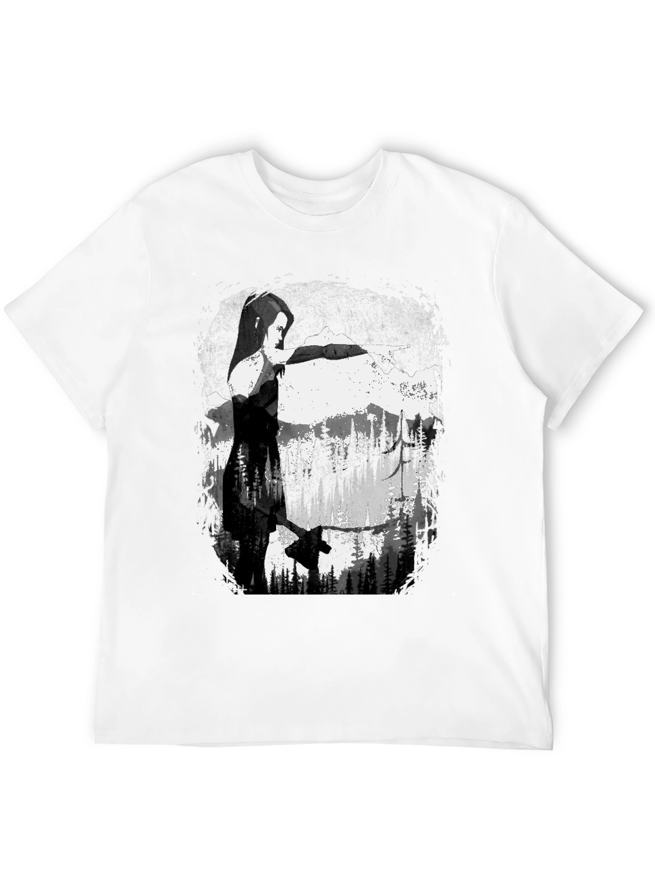Axe-Wielding Woman Graphic T-Shirt