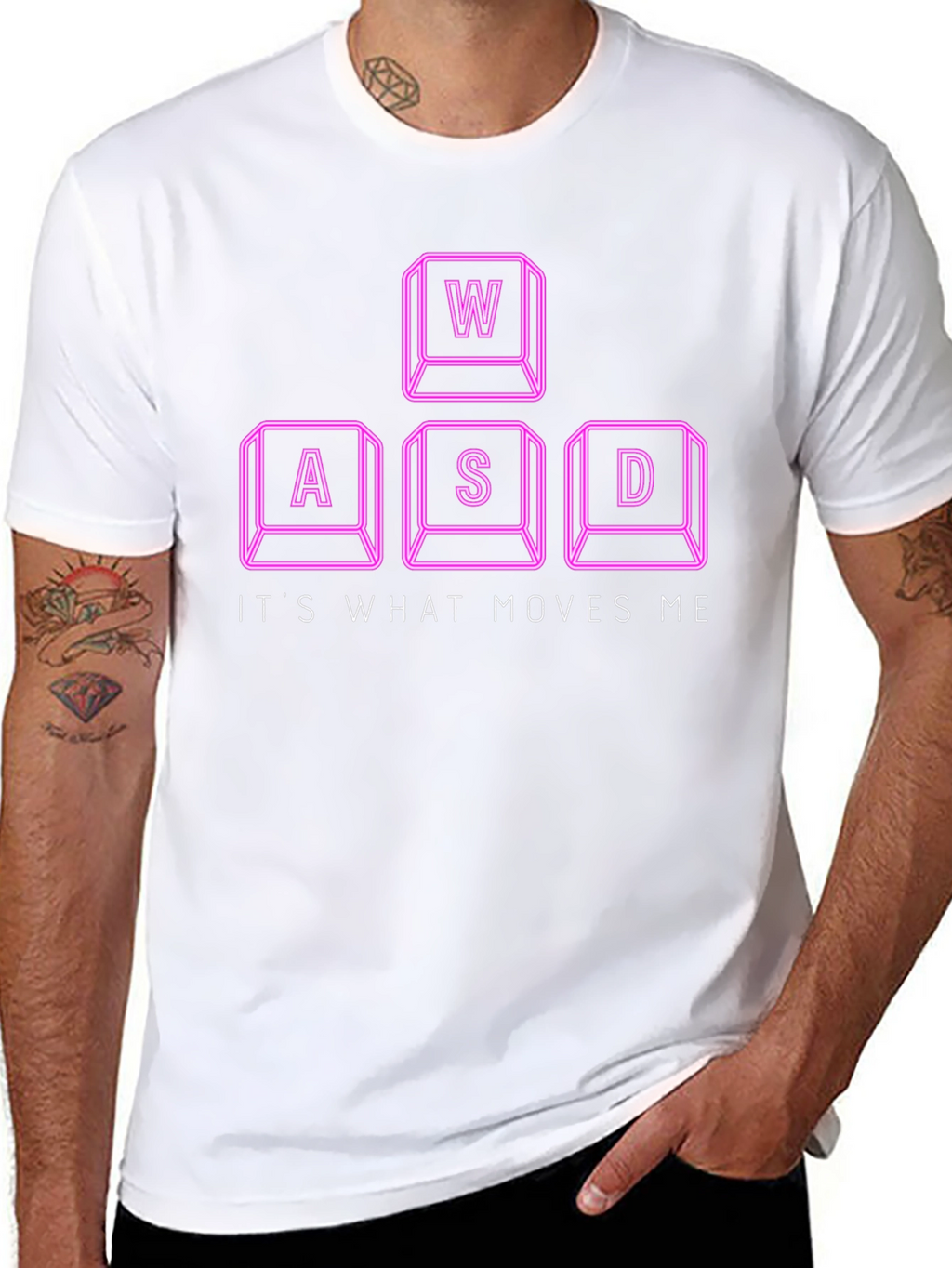 Gamer T-Shirt - WASD Keys Design