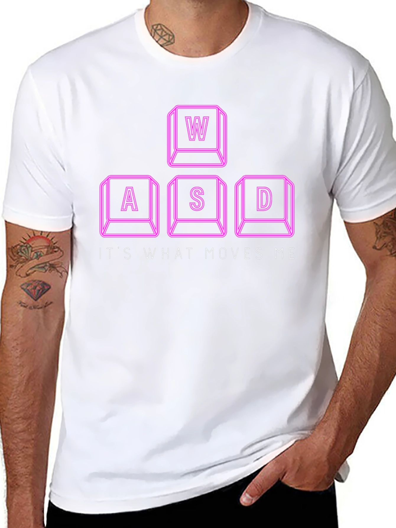 Gamer T-Shirt - WASD Keys Design
