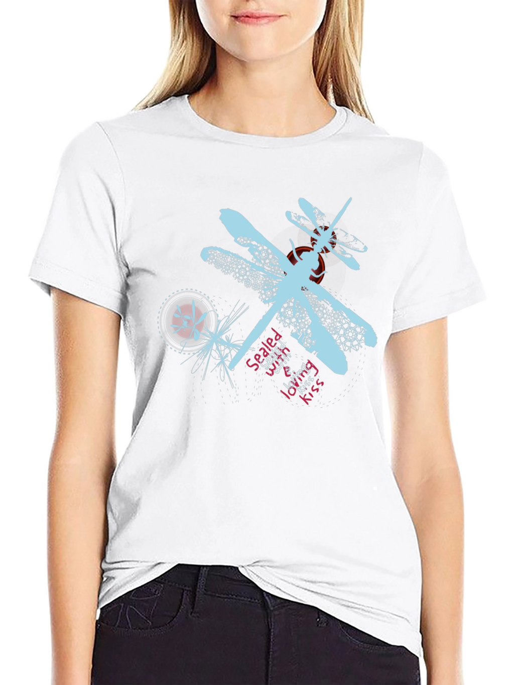Dragonfly Graphic T-Shirt - Black Casual Tee