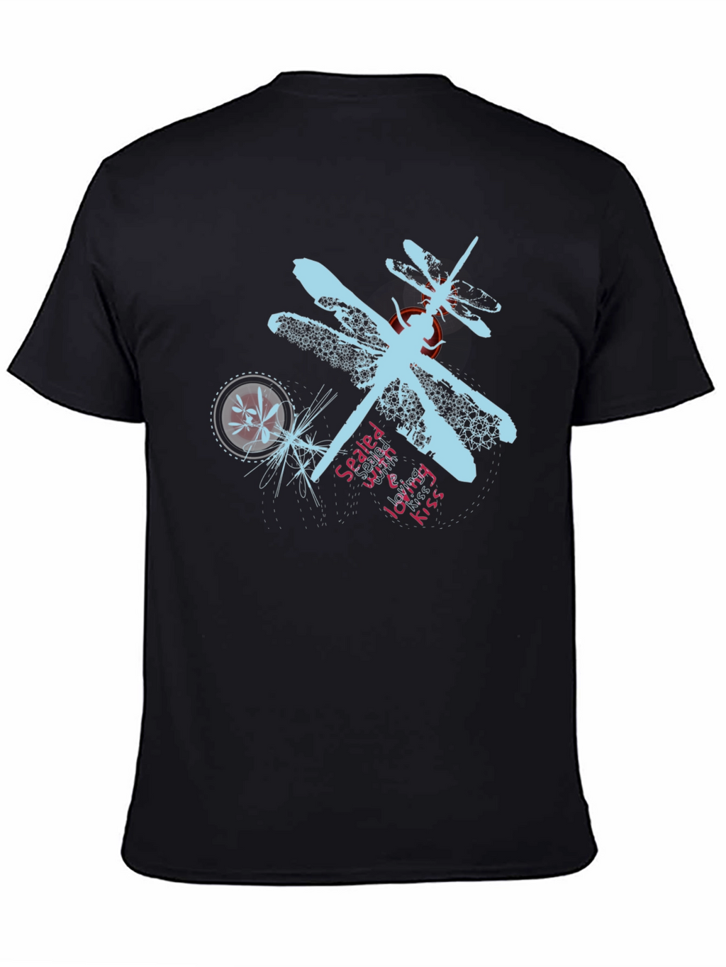 Dragonfly Graphic T-Shirt - Black Casual Tee
