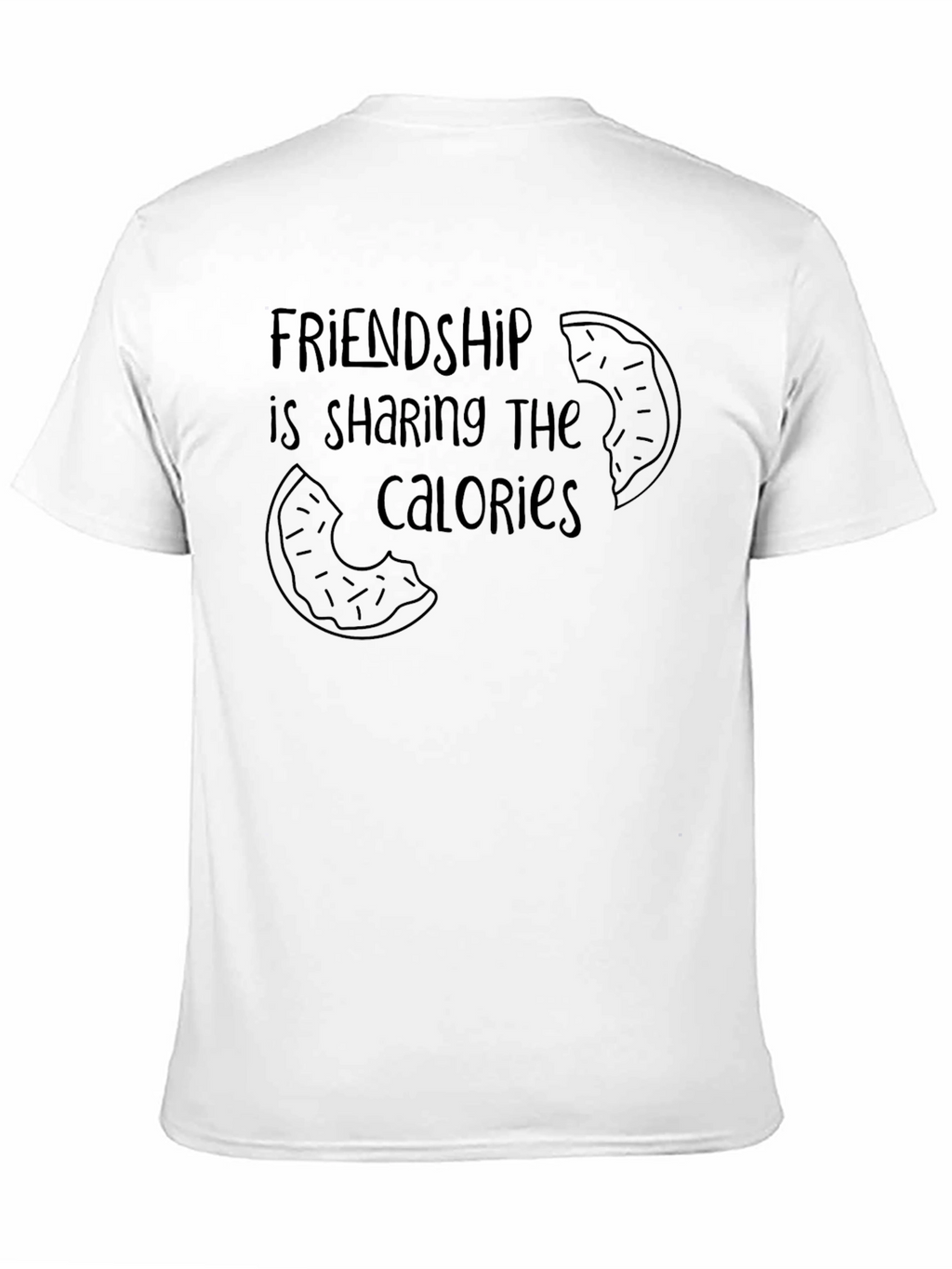 Friendship Calories T-Shirt | Black Graphic Tee