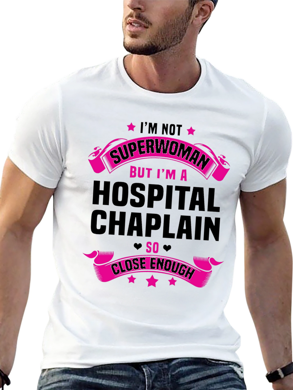 Hospital Chaplain Superwoman Graphic Tee