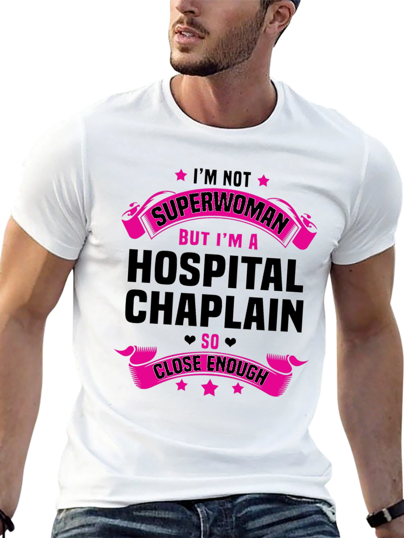 Hospital Chaplain Superwoman Graphic Tee