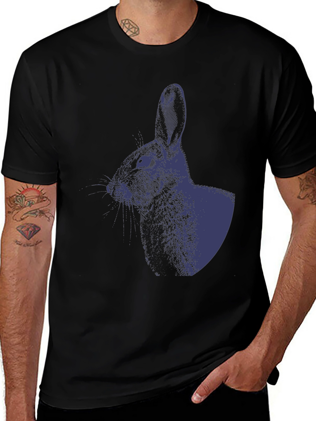 Hare Graphic T-Shirt - Casual & Stylish