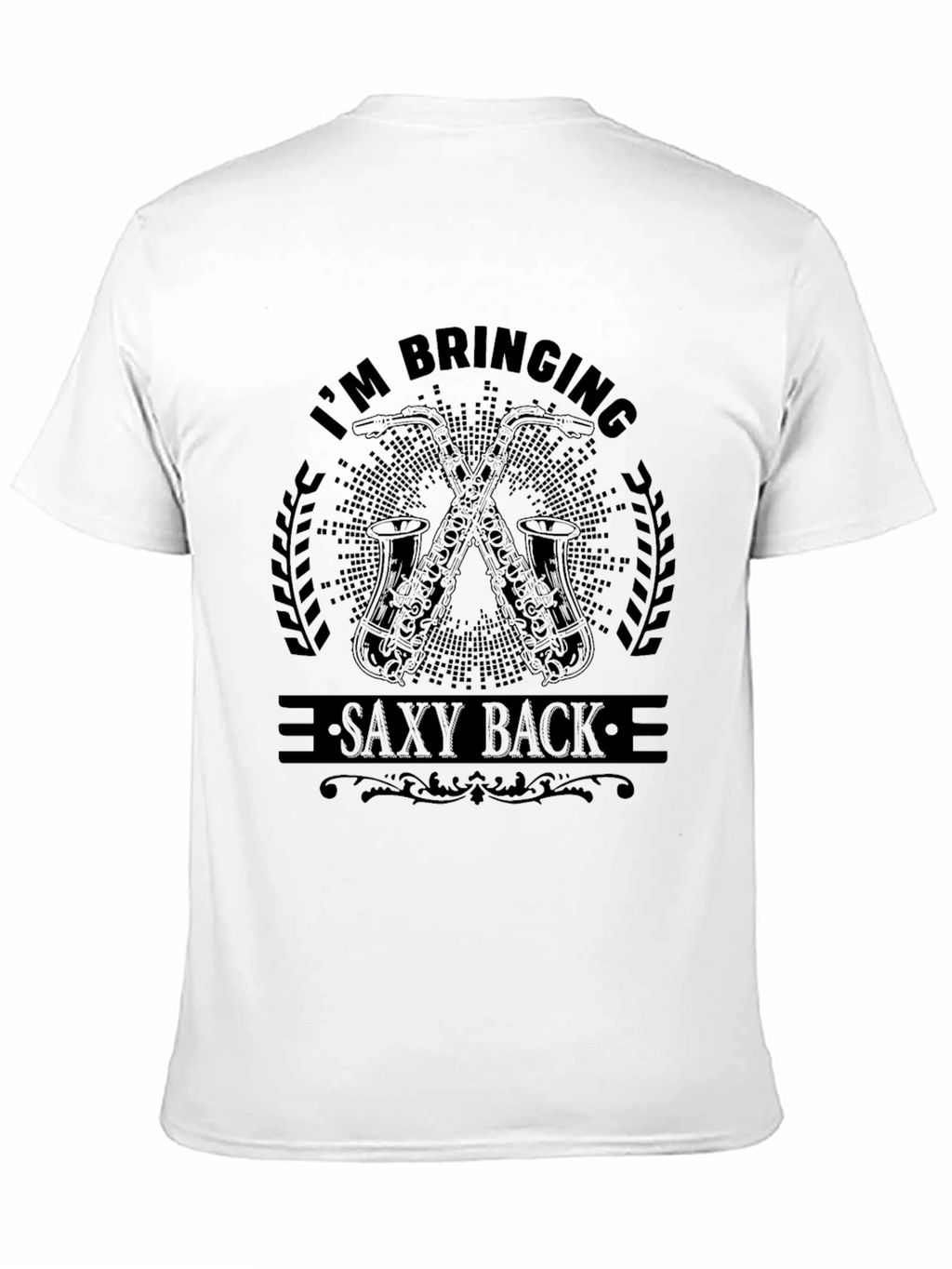 Saxy Back T-Shirt - Music Lover Tee