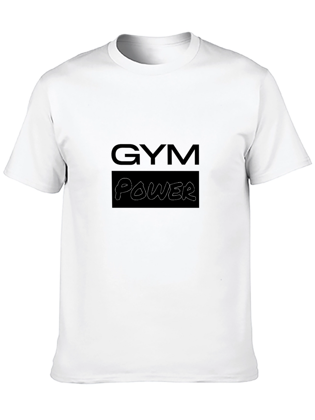Gym Power Graphic Tee - Black Casual T-Shirt