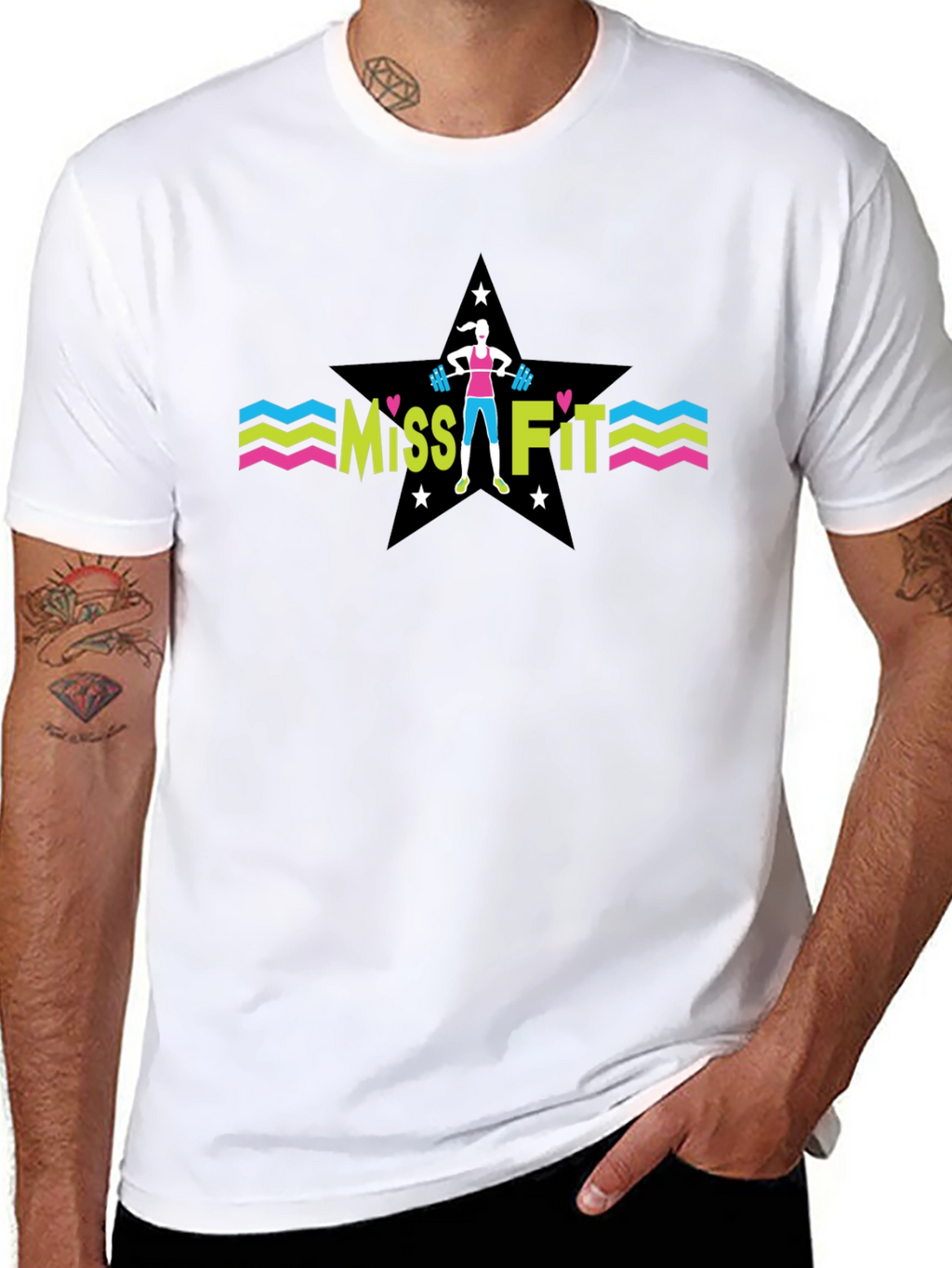 Miss Fit Black T-Shirt - Fitness Apparel