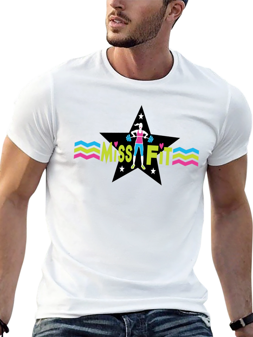 Miss Fit Black T-Shirt - Fitness Apparel