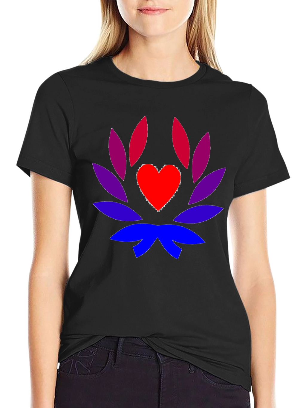 Heart Lotus Graphic Tee