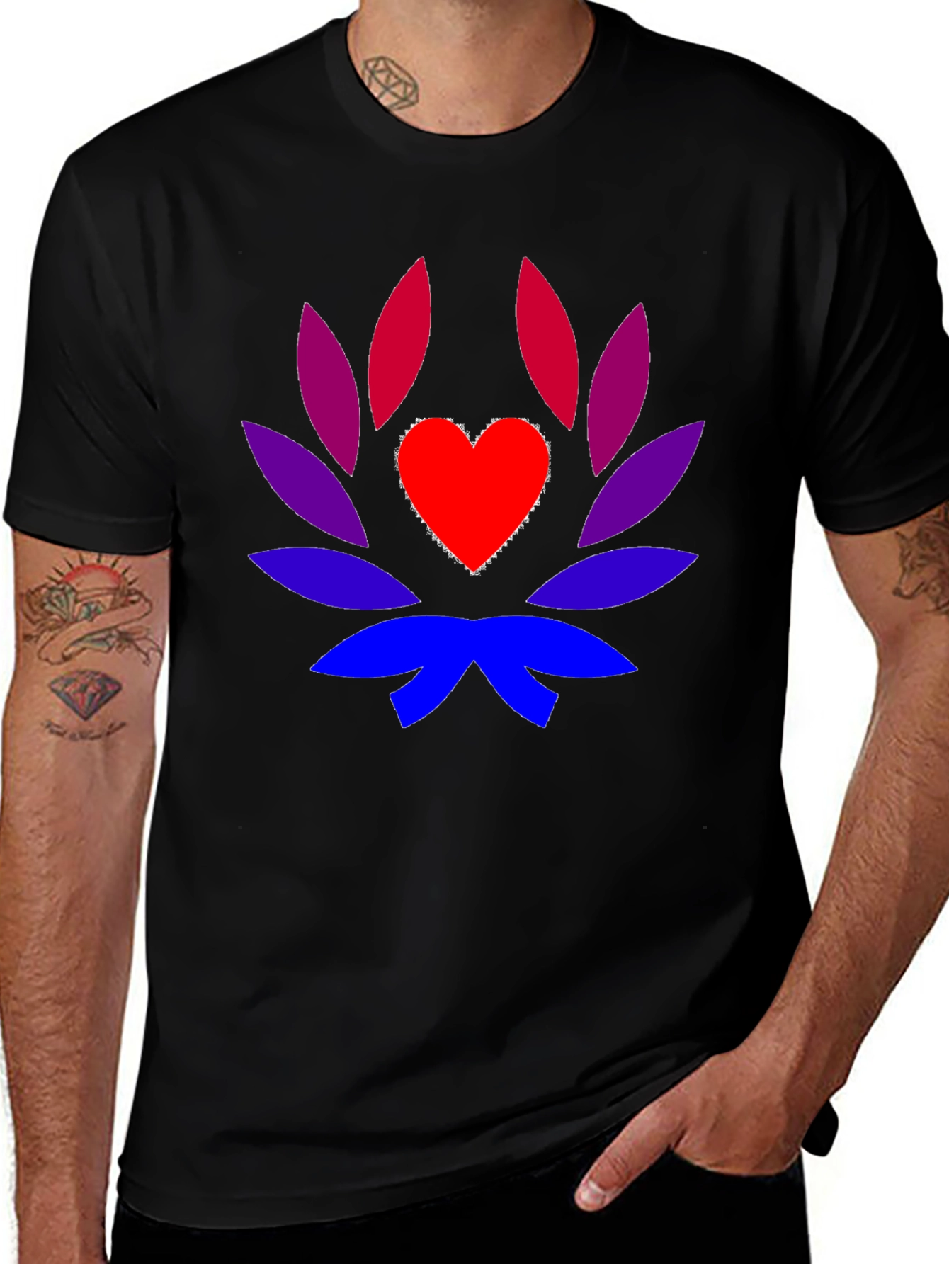 Heart Lotus Graphic Tee