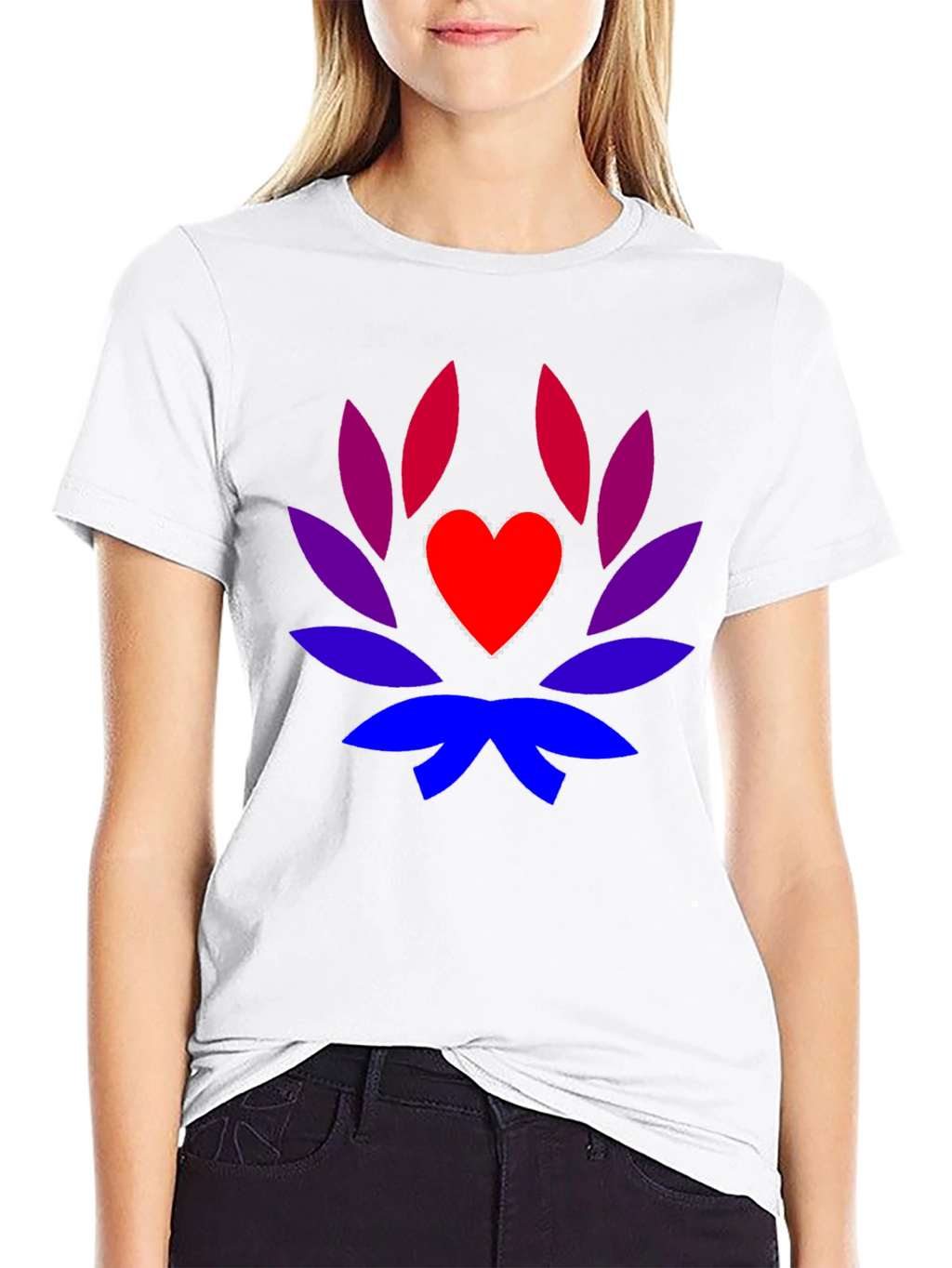 Heart Lotus Graphic Tee