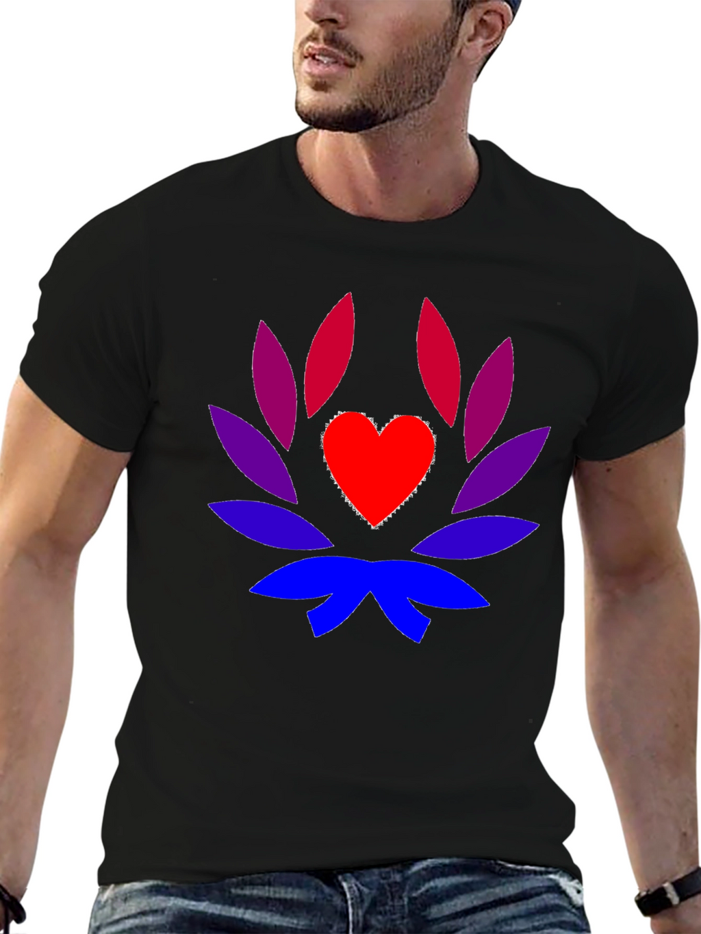 Heart Lotus Graphic Tee