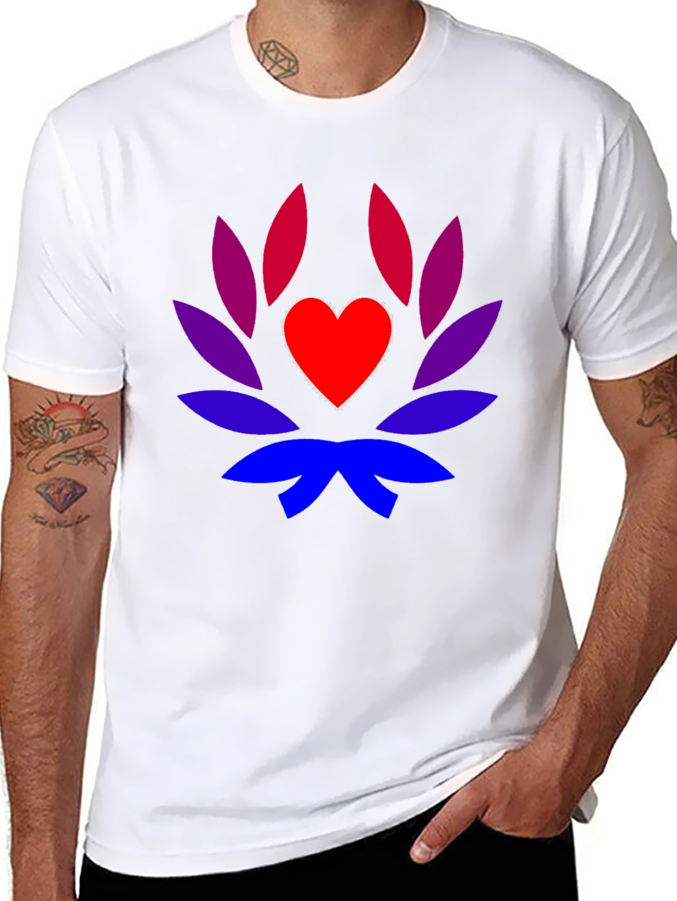 Heart Lotus Graphic Tee