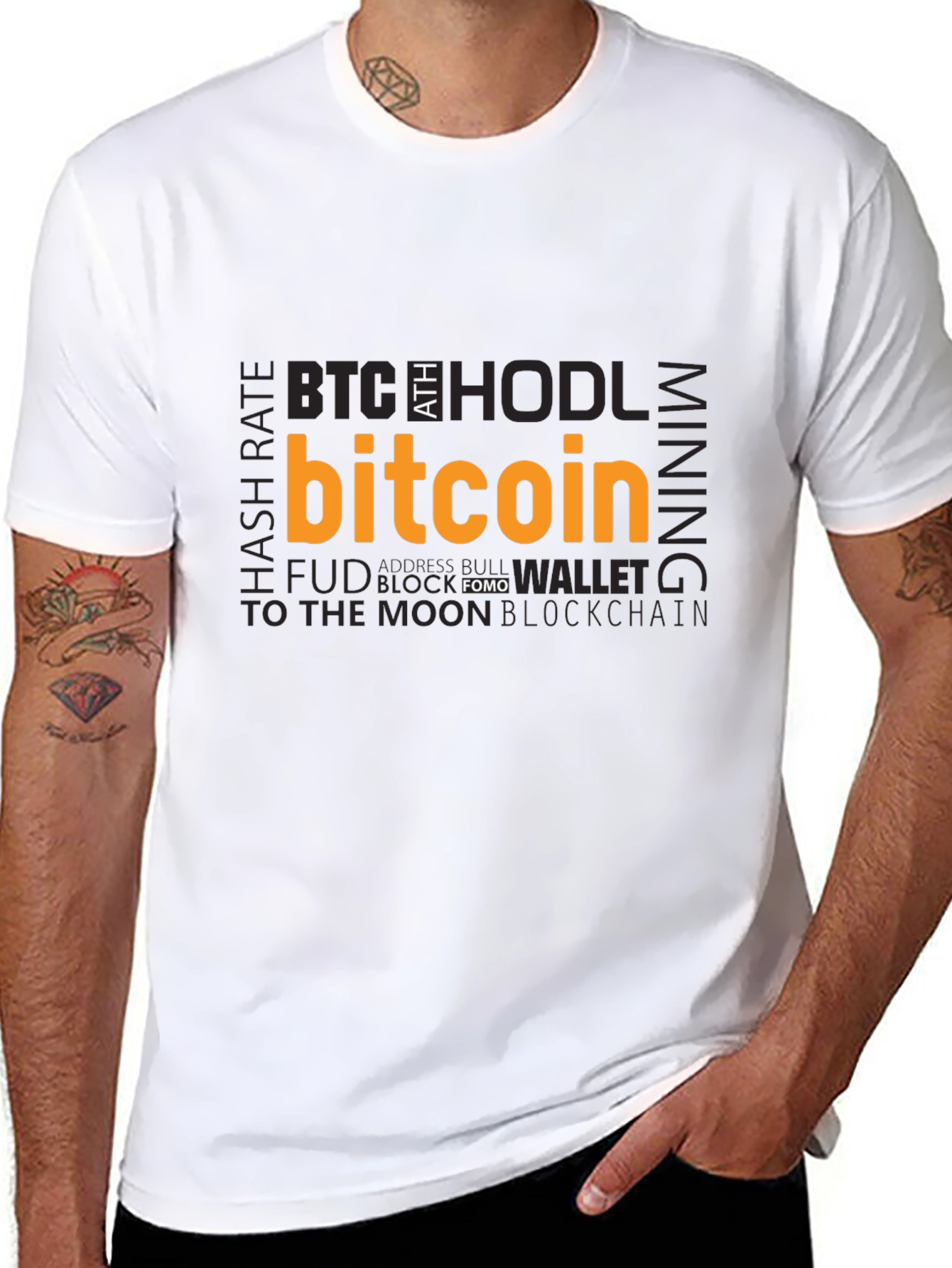 Bitcoin Crypto T-Shirt - Black Tee