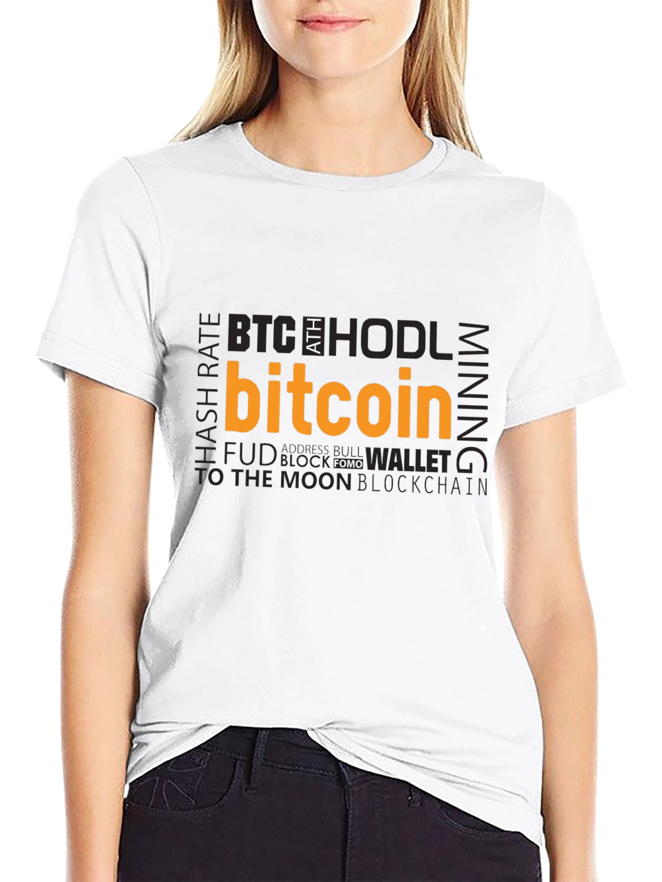 Bitcoin Crypto T-Shirt - Black Tee
