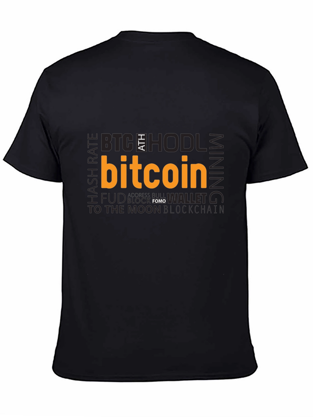 Bitcoin Crypto T-Shirt - Black Tee