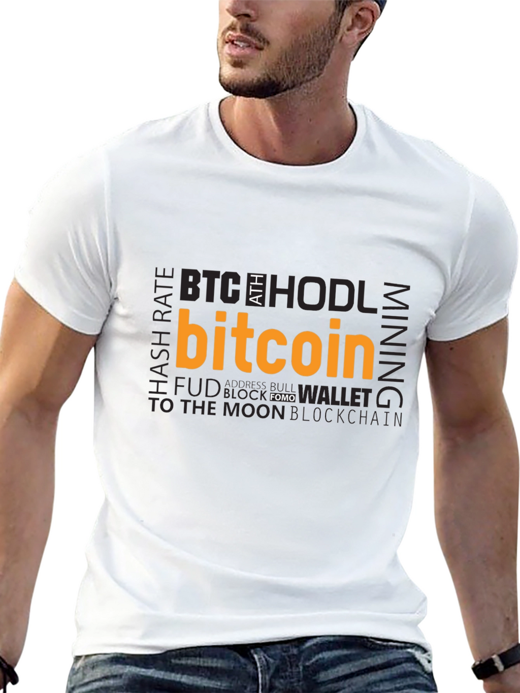 Bitcoin Crypto T-Shirt - Black Tee
