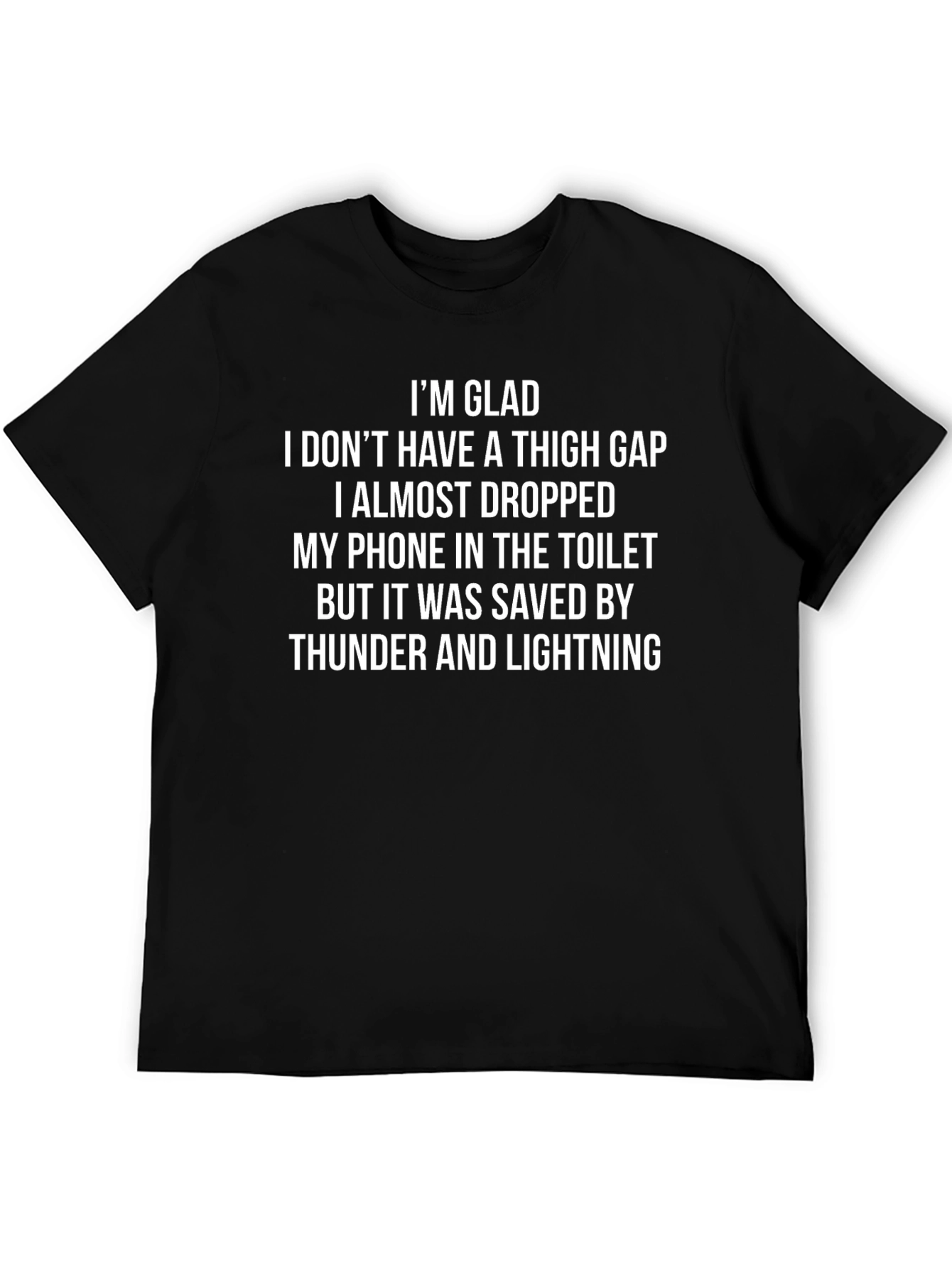 Funny Thunder & Lightning Phone Save T-Shirt