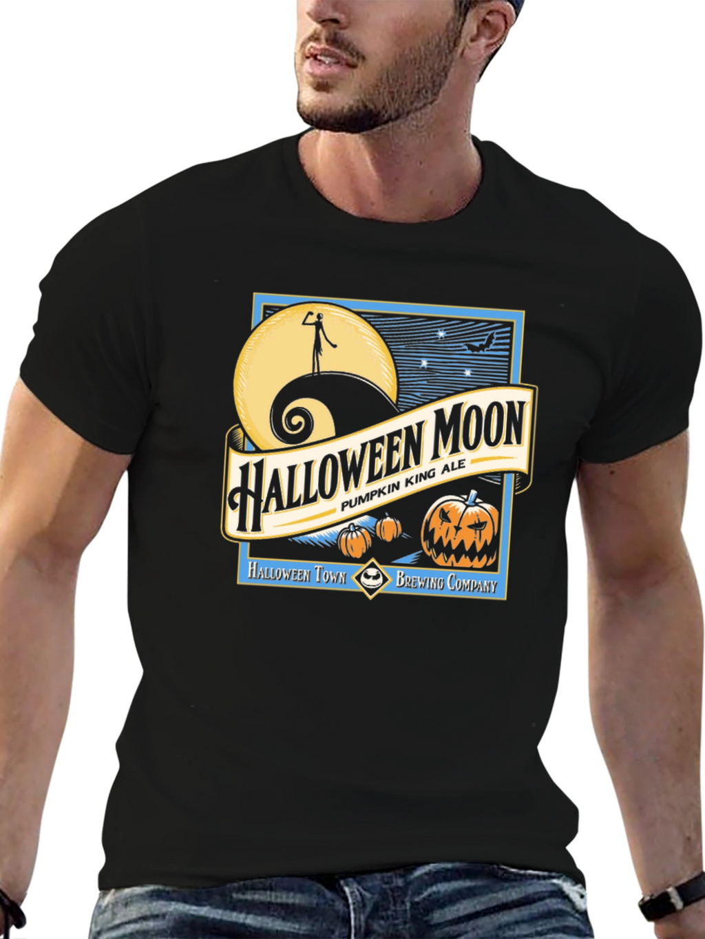 Halloween Moon T-Shirt - Pumpkin King Ale Tee