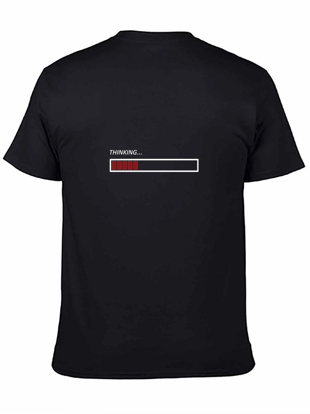 Thinking Loading Bar Graphic Tee - Black