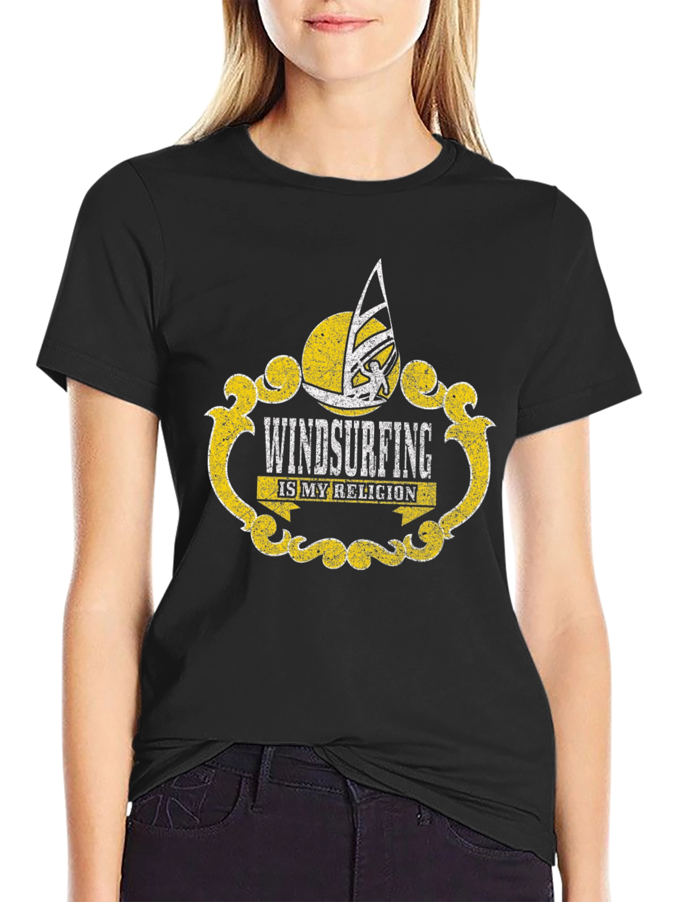 Windsurfing is My Religion Graphic T-Shirt