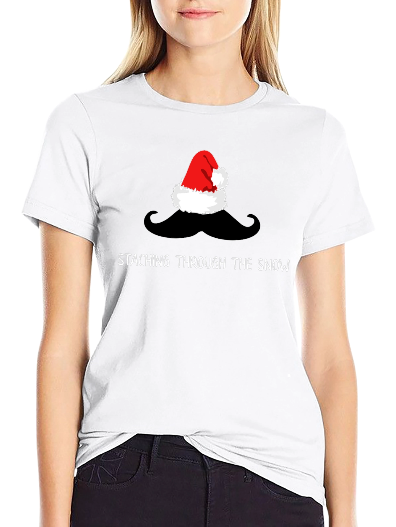 Staching Through The Snow Christmas T-Shirt